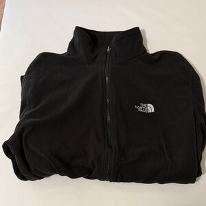 The North Face Black Fleece Long sleeve Jacket  with Logo